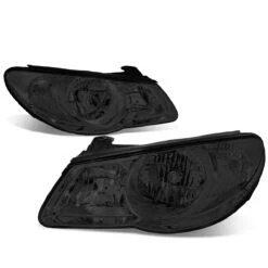 07-09 Hyundai Elantra OE-Style Replacement Headlights - Smoked / Clear -High-Efficiency Car Light Store 07 09 hyundai elantra oe style replacement headlights smoked clear 70