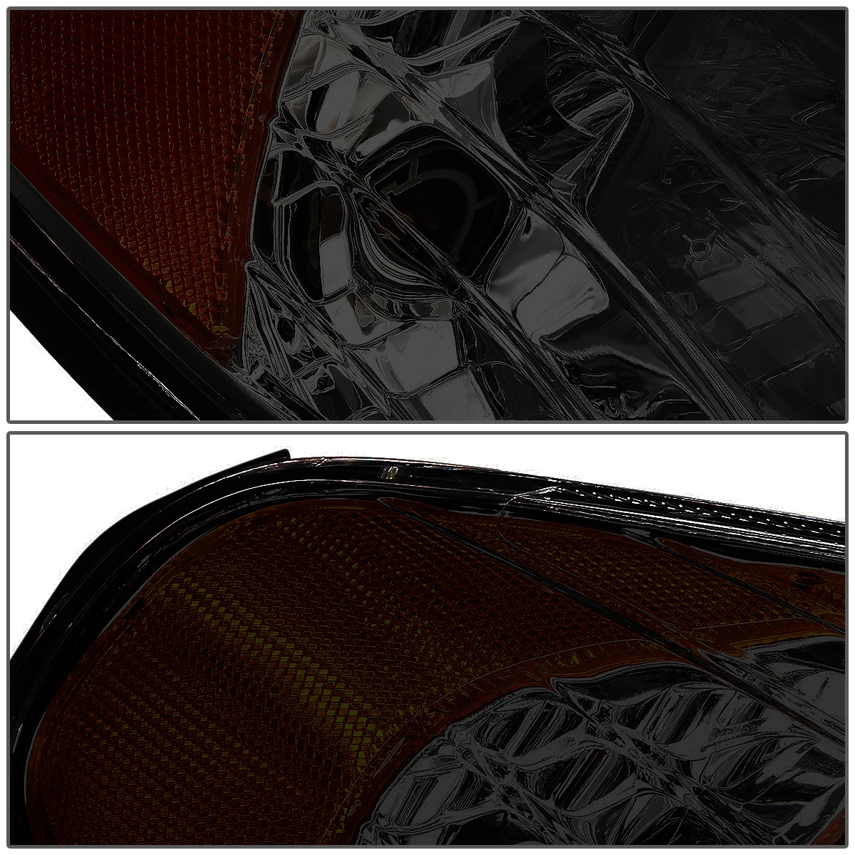 07-11 Hyundai Accent OE-Style Replacement Headlights - Smoked / Amber 5 07-11 Hyundai Accent OE-Style Replacement Headlights - Smoked / Amber - Image 5