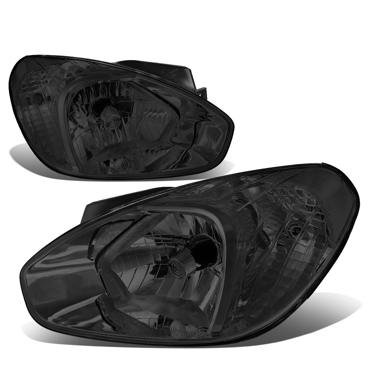 07-11 Hyundai Accent OE-Style Replacement Headlights - Smoked / Clear 1 07-11 Hyundai Accent OE-Style Replacement Headlights - Smoked / Clear