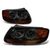 07-09 Hyundai Santa Fe Factory Style Replacement Headlights - Smoked / Amber