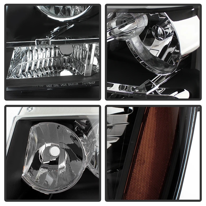 07-14 Chevy Suburban Tahoe Avalanche Crystal Replacement Headlights - Smoked 5 07-14 Chevy Suburban Tahoe Avalanche Crystal Replacement Headlights - Smoked - Image 5