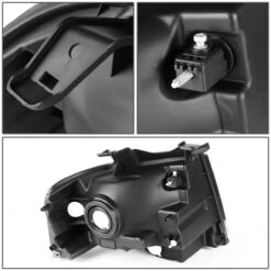 HID Combo 07-14 Ford Expedition U324 OEM-Style Crystal Headlights - Black Amber -High-Efficiency Car Light Store 07 14 ford expedition oe style replacement headlight set black amber 115