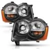 08-10 Jeep Grand Cherokee Factory-Style Headlights - Black