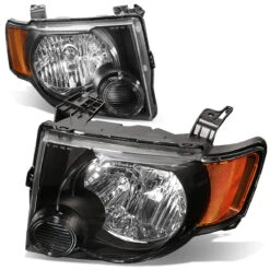 08-12 Ford Escape OE Style Black Housing Amber Corner Headlight -High-Efficiency Car Light Store 08 12 ford escape oe style black housing amber corner headlight 155