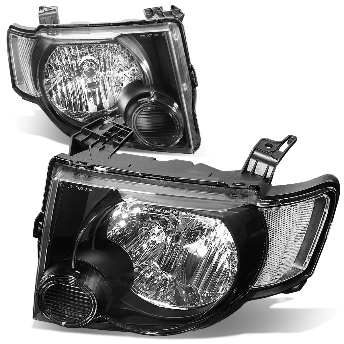 08-12 Ford Escape OE Style Black Housing Clear Corner Headlight 3 08-12 Ford Escape OE Style Black Housing Clear Corner Headlight - Image 3