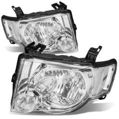08-12 Ford Escape OE Style Chrome Housing Clear Corner Headlight