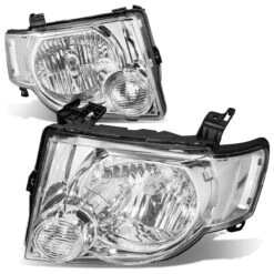 08-12 Ford Escape OE Style Chrome Housing Clear Corner Headlight -High-Efficiency Car Light Store 08 12 ford escape oe style chrome housing clear corner headlight 130