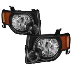 08-12 Ford Escape OE-Style Replacement Headlights - Black