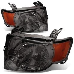 08-12 Ford Escape OE Style Smoked Housing Amber Corner Headlight