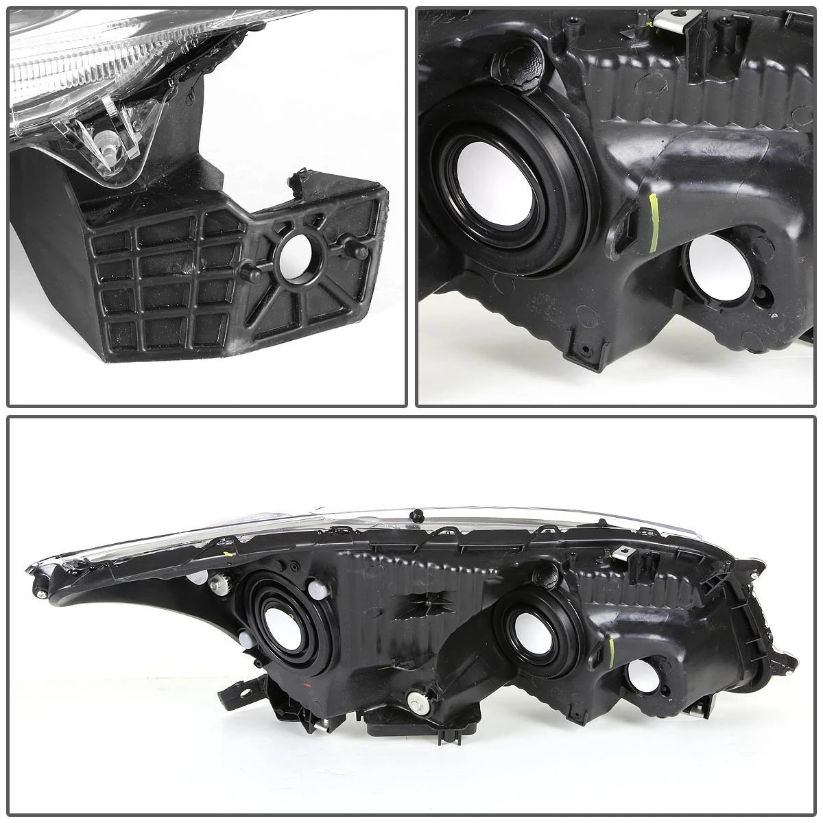 08-12 Honda Accord 4dr Sedan Crystal Headlights - Chrome Amber 3 08-12 Honda Accord 4dr Sedan Crystal Headlights - Chrome Amber - Image 3