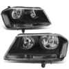 08-14 Dodge Avenger Headlights - Black Housing Clear Corner