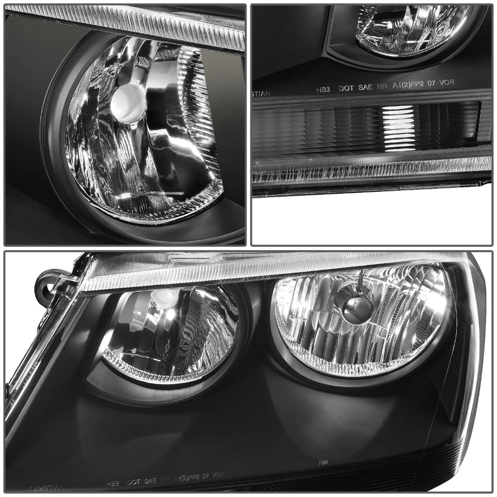 08-14 Dodge Avenger Headlights - Black Housing Clear Corner 4 08-14 Dodge Avenger Headlights - Black Housing Clear Corner - Image 4