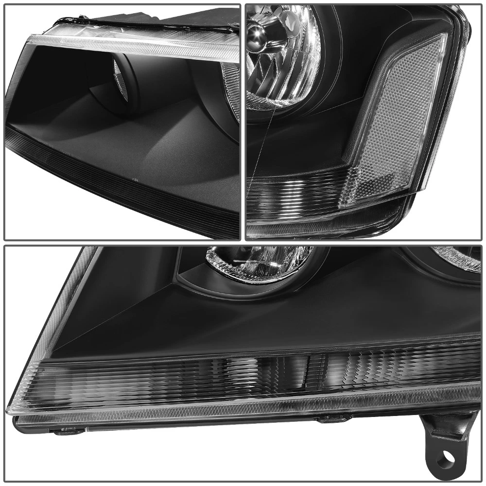 08-14 Dodge Avenger Headlights - Black Housing Clear Corner 5 08-14 Dodge Avenger Headlights - Black Housing Clear Corner - Image 5