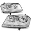 08-14 Dodge Avenger Headlights - Chrome Housing Clear Corner
