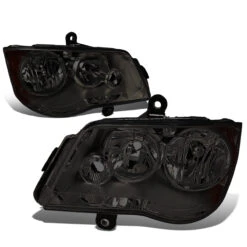 08-16 Chrysler Town & Country / 11-17 Dodge Grand Caravan Headlight Assembly (Driver & Passenger Side) - Smoked -High-Efficiency Car Light Store 08 16 chrysler town country 11 17 dodge grand caravan headlight assembly driver passenger side smoked 99