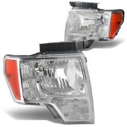 2009-2014 Ford F150 Chrome Replacement Front Headlights