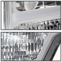 09-14 F150 Crystal Reflector Headlights W/ LED Tube - Chrome -High-Efficiency Car Light Store 09 14 f150 crystal reflector headlights w led tube chrome 103