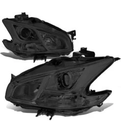 09-14 Nissan Maxima Replacement Projector Headlights - Smoked / Clear