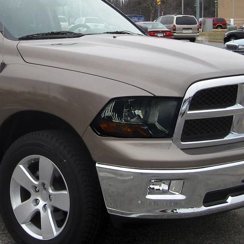 09-2018 Dodge RAM 1500 2500 3500 Euro Crystal Headlights - Smoked 5 09-2018 Dodge RAM 1500 2500 3500 Euro Crystal Headlights - Smoked - Image 5