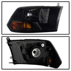 09-18 Dodge RAM 1500 2500 3500 Crystal Replacement Headlights - Black Smoked -High-Efficiency Car Light Store 09 16 dodge ram 1500 2500 3500 crystal replacement headlights black smoked 143
