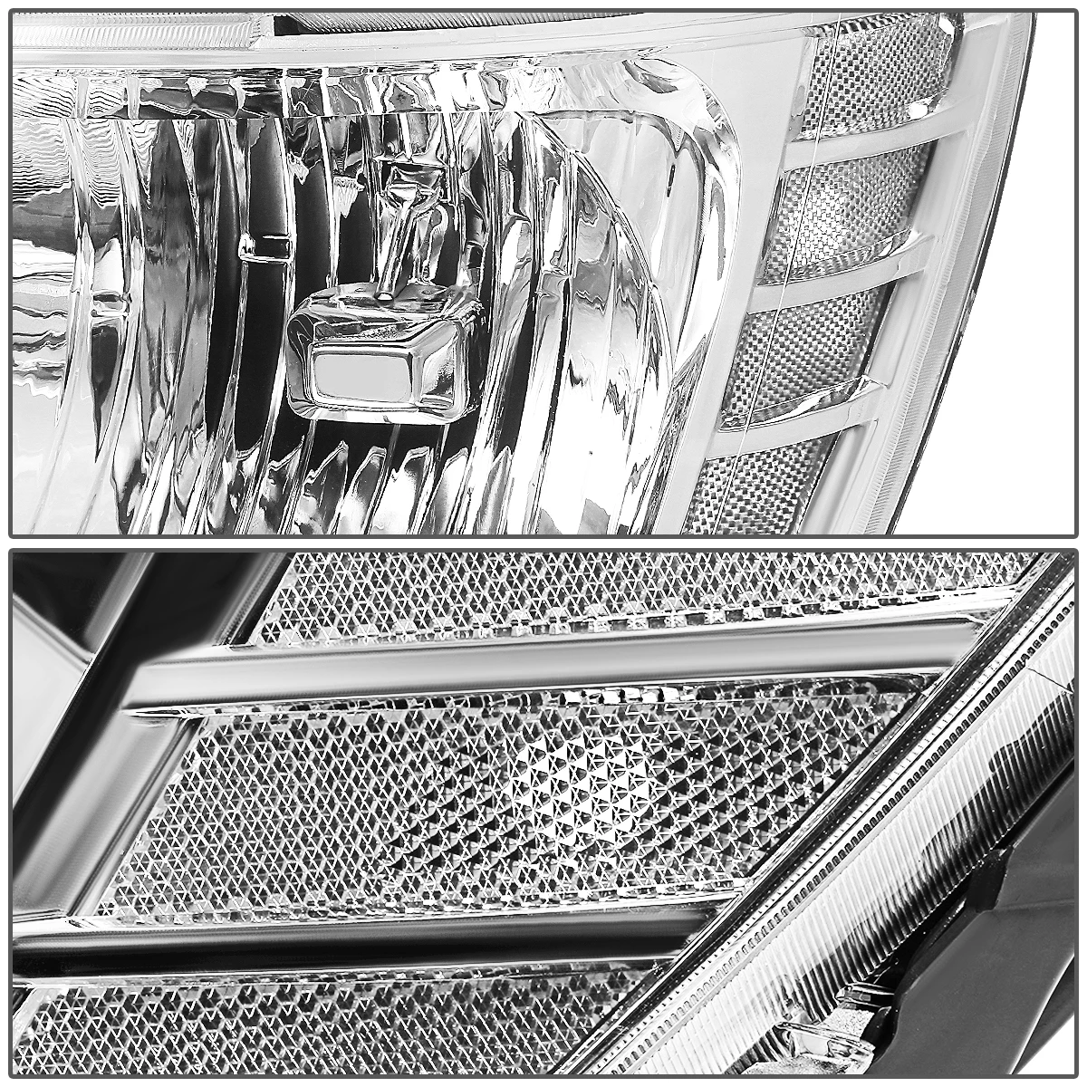 09-17 Dodge Journey Headlight Assembly (Driver & Passenger Side) - Chrome Clear 5 09-17 Dodge Journey Headlight Assembly (Driver & Passenger Side) - Chrome Clear - Image 5