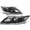 10-11 Toyota Camry OE-Style Replacement Headlights - Black / Clear