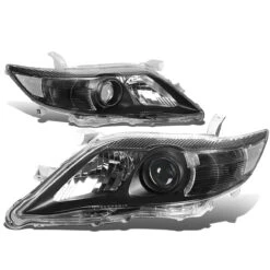 10-11 Toyota Camry OE-Style Replacement Headlights - Black / Clear -High-Efficiency Car Light Store 10 11 toyota camry oe style replacement headlights black clear 86