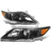 2010-2011 Toyota Camry OE-Style Black Housing Projector Headlights - Amber Side Markers