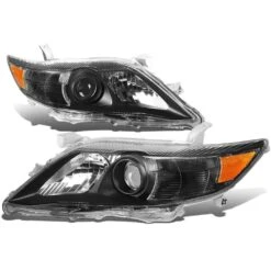 2010-2011 Toyota Camry OE-Style Black Housing Projector Headlights - Amber Side Markers