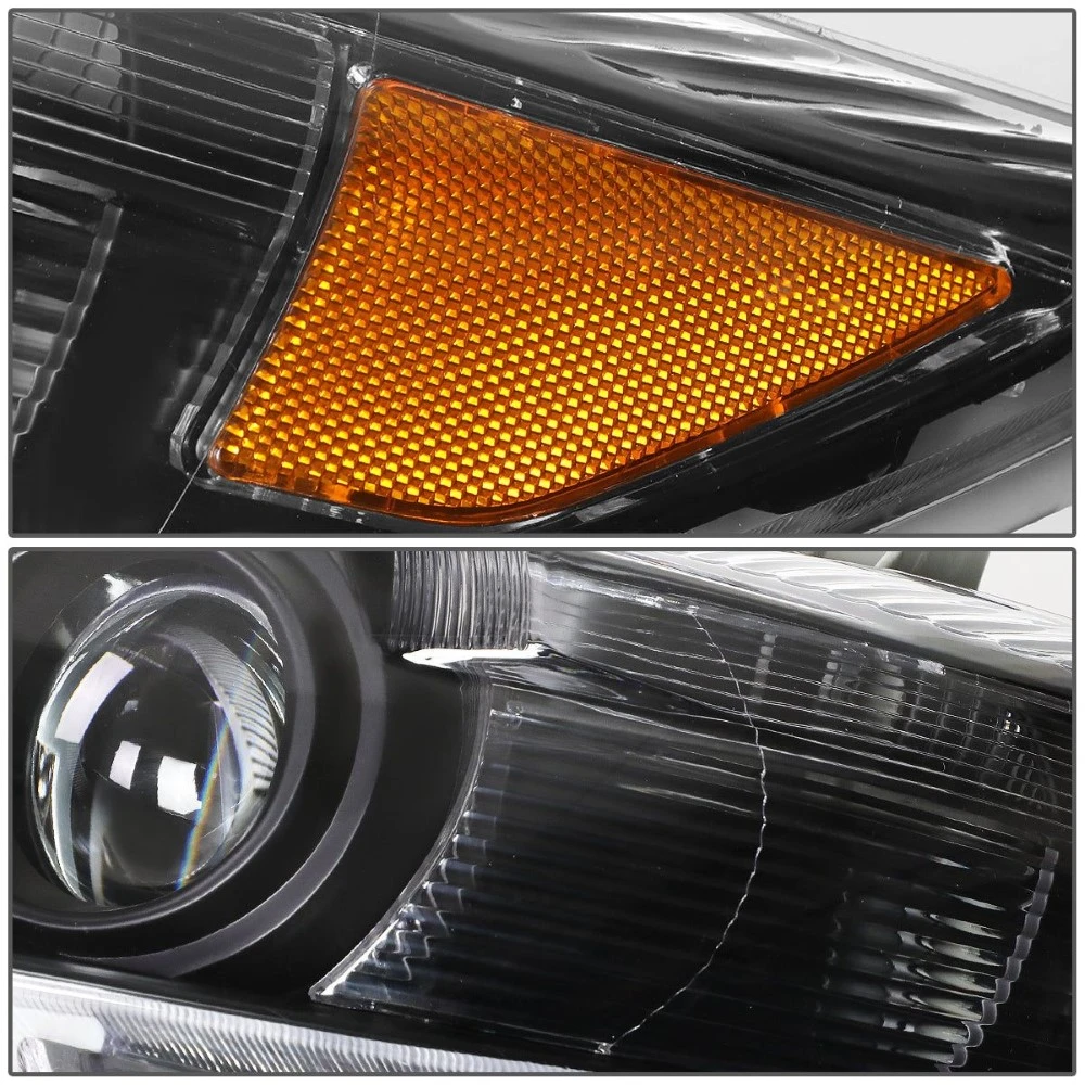 2010-2011 Toyota Camry OE-Style Black Housing Projector Headlights - Amber Side Markers 3 2010-2011 Toyota Camry OE-Style Black Housing Projector Headlights - Amber Side Markers - Image 3