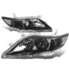 2010-2011 Toyota Camry OE-Style Black Housing Projector Headlights - Clear Side Markers