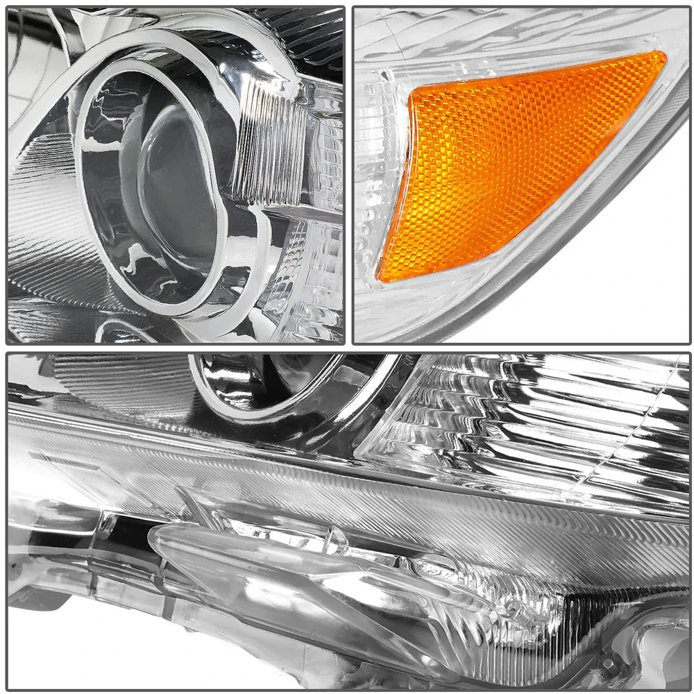 2010-2011 Toyota Camry OE-Style Chrome Housing Projector Headlights - Amber Side Markers 3 2010-2011 Toyota Camry OE-Style Chrome Housing Projector Headlights - Amber Side Markers - Image 3