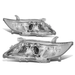 2010-2011 Toyota Camry OE-Style Chrome Housing Projector Headlights - Clear Side Markers