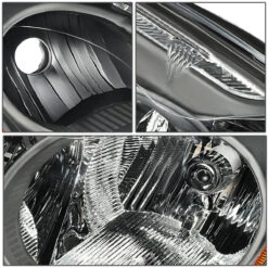 10-12 Nissan Altima Sedan Reflective Headlights - Black Amber -High-Efficiency Car Light Store 10 12 nissan altima sedan reflective headlights black amber 95