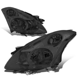 10-12 Nissan Altima Sedan Reflective Headlights - Smoked Clear
