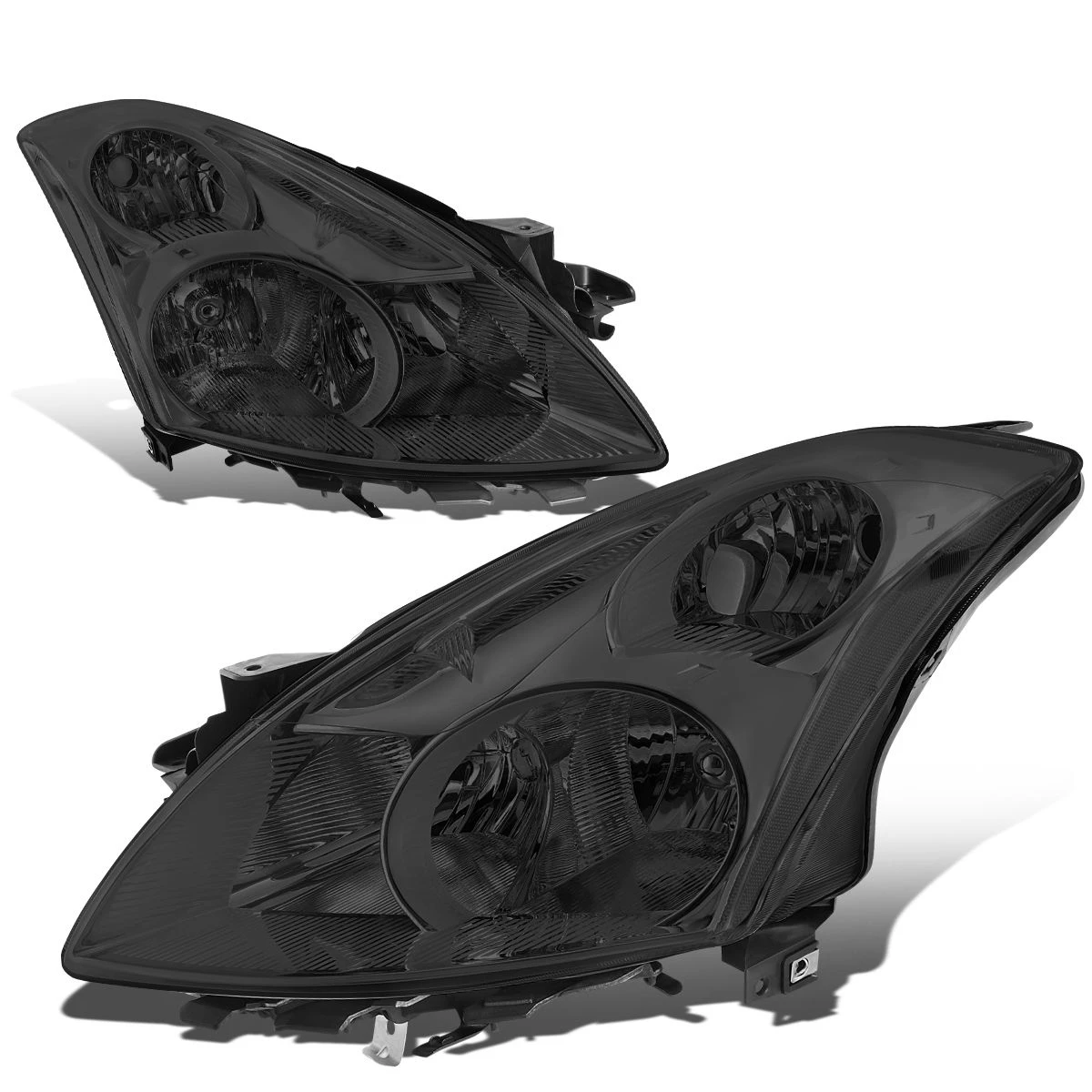 10-12 Nissan Altima Sedan Reflective Headlights - Smoked Clear 1 10-12 Nissan Altima Sedan Reflective Headlights - Smoked Clear