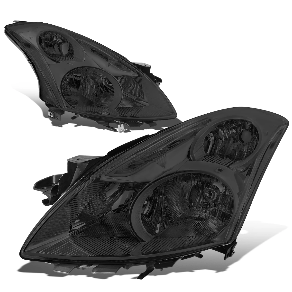 10-12 Nissan Altima Sedan Reflective Headlights - Smoked Clear 3 10-12 Nissan Altima Sedan Reflective Headlights - Smoked Clear - Image 3