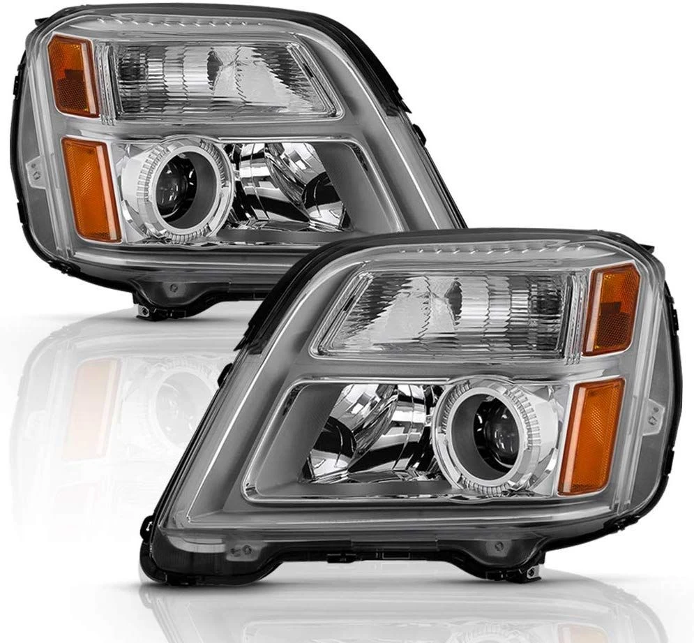 10-15 GMC Terrain SUV OE-Style Projector Headlights - Chrome 1 10-15 GMC Terrain SUV OE-Style Projector Headlights - Chrome