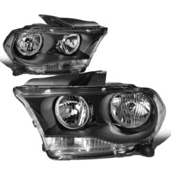 11-13 Dodge Durango [Halogen Model] Crystal Headlights - Black Clear -High-Efficiency Car Light Store 11 13 dodge durango halogen model crystal headlights black clear 174