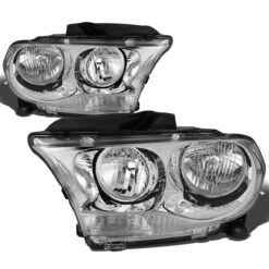 11-13 Dodge Durango [Halogen Model] Crystal Headlights - Chrome Clear -High-Efficiency Car Light Store 11 13 dodge durango halogen model crystal headlights chrome clear 168