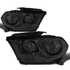 11-13 Dodge Durango [Halogen Model] Crystal Headlights - Smoked Clear