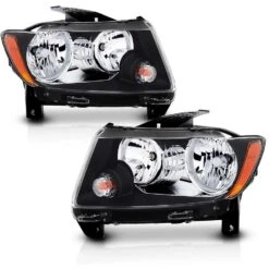 11-13 Jeep Grand Cherokee [Halogen Model] Factory-Style Headlights - Black