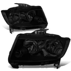 11-13 Jeep Grand Cherokee [Halogen Model] Replacement Headlights - Black Smoked / Clear -High-Efficiency Car Light Store 11 13 jeep grand cherokee halogen model replacement headlights black smoked clear 116