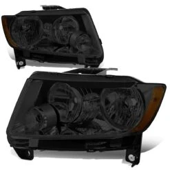 11-13 Jeep Grand Cherokee WK2 OE-Style Replacement Headlights - Smoked / Amber
