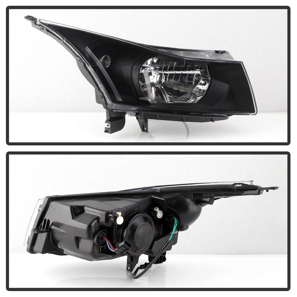 11-15 Chevy Cruze OE-Style Headlights - Black 2 11-15 Chevy Cruze OE-Style Headlights - Black - Image 2