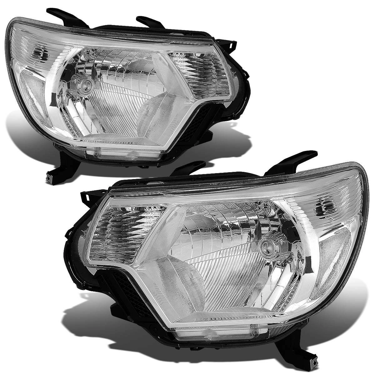 12-15 Toyota Tacoma Euro Crystal Replace Headlights - Chrome Clear 1 12-15 Toyota Tacoma Euro Crystal Replace Headlights - Chrome Clear