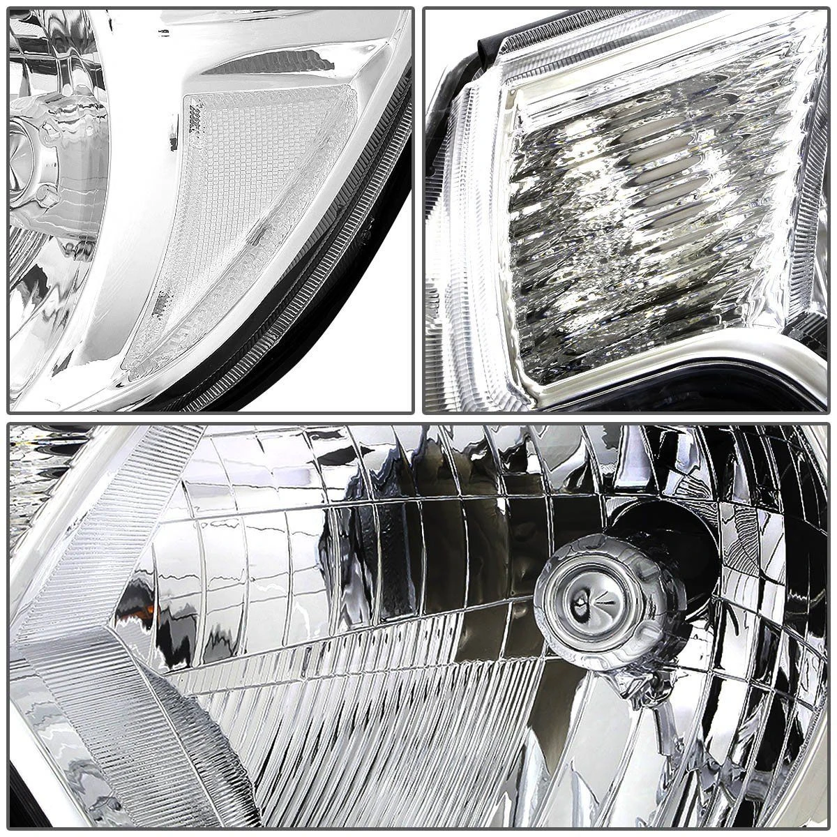 12-15 Toyota Tacoma Euro Crystal Replace Headlights - Chrome Clear 2 12-15 Toyota Tacoma Euro Crystal Replace Headlights - Chrome Clear - Image 2