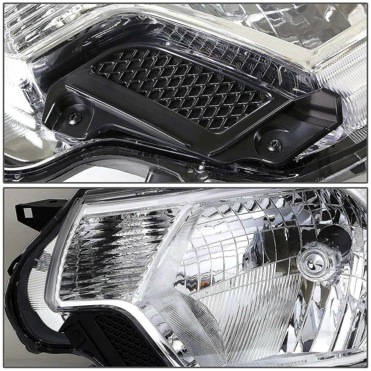 12-15 Toyota Tacoma Euro Crystal Replace Headlights - Chrome Clear 3 12-15 Toyota Tacoma Euro Crystal Replace Headlights - Chrome Clear - Image 3