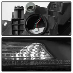 13-15 Honda Accord [Halogen Model W/ DRL] LED DRL Projector Headlights - Black -High-Efficiency Car Light Store 13 15 honda accord halogen model w drl led drl projector headlights black 172