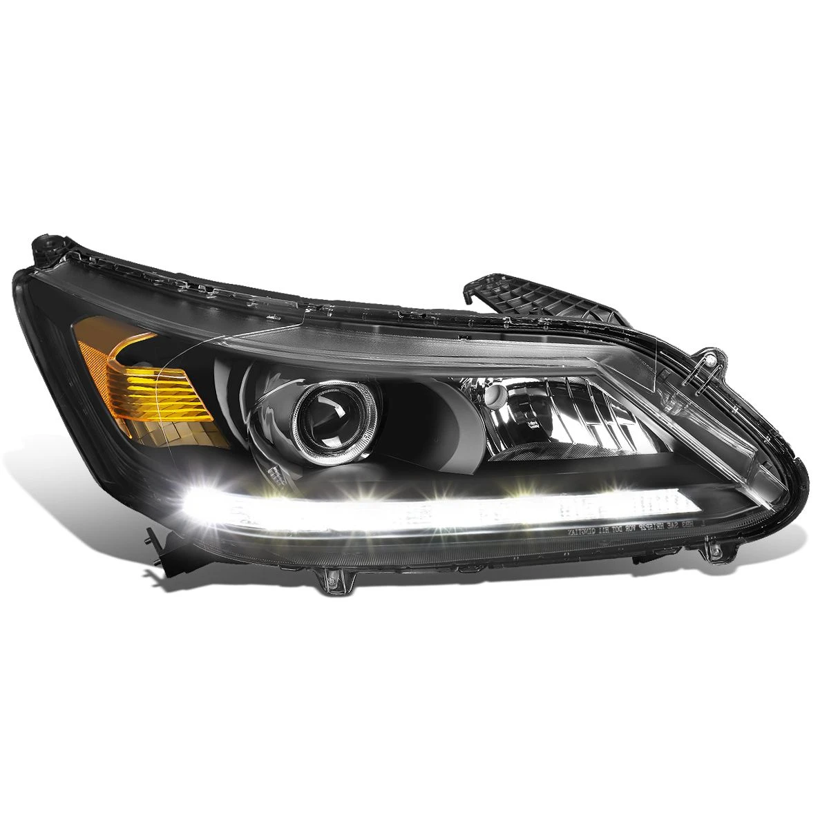 13-15 Honda Accord Right Side LED DRL Projector Headlight Lamp Replacement 2 13-15 Honda Accord Right Side LED DRL Projector Headlight Lamp Replacement - Image 2